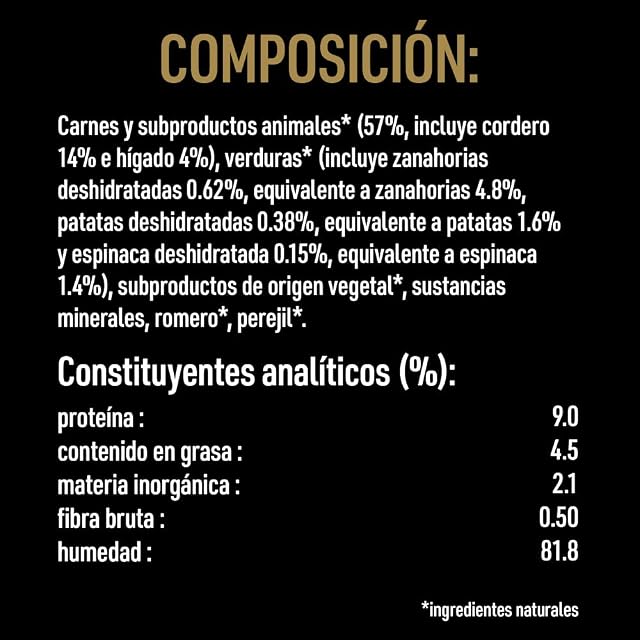 Foto 5 de 6 de Cesar Natural Goodness Comida Húmeda para Perros Adultos con Cordero, Zanahorias