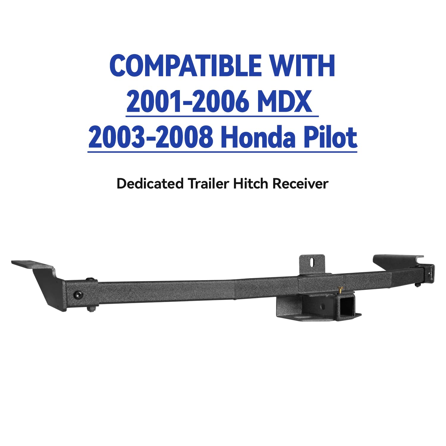 Rigid Hitch Class 3 Trailer Hitch - Fits 2001-2006 Acura MDX & 2003-2008 Honda Pilot (Except Full Spare Tire Models)