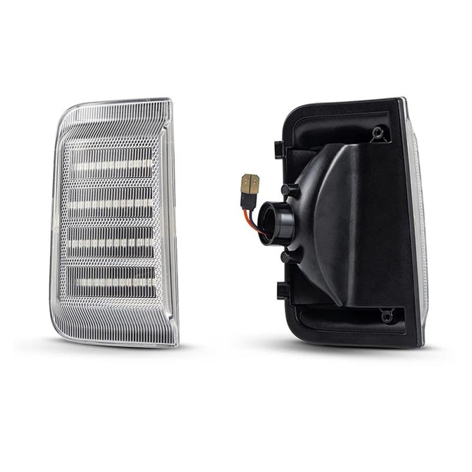 Auto Indicatore Direzione Compatibile con Fiat per Ducato 2006-2019 2 Pezzi Dinamici Specchietto Laterale Lampeggiante Indicatore di Direzione 6325H1 6325H0 71748253 71748255(Silver)