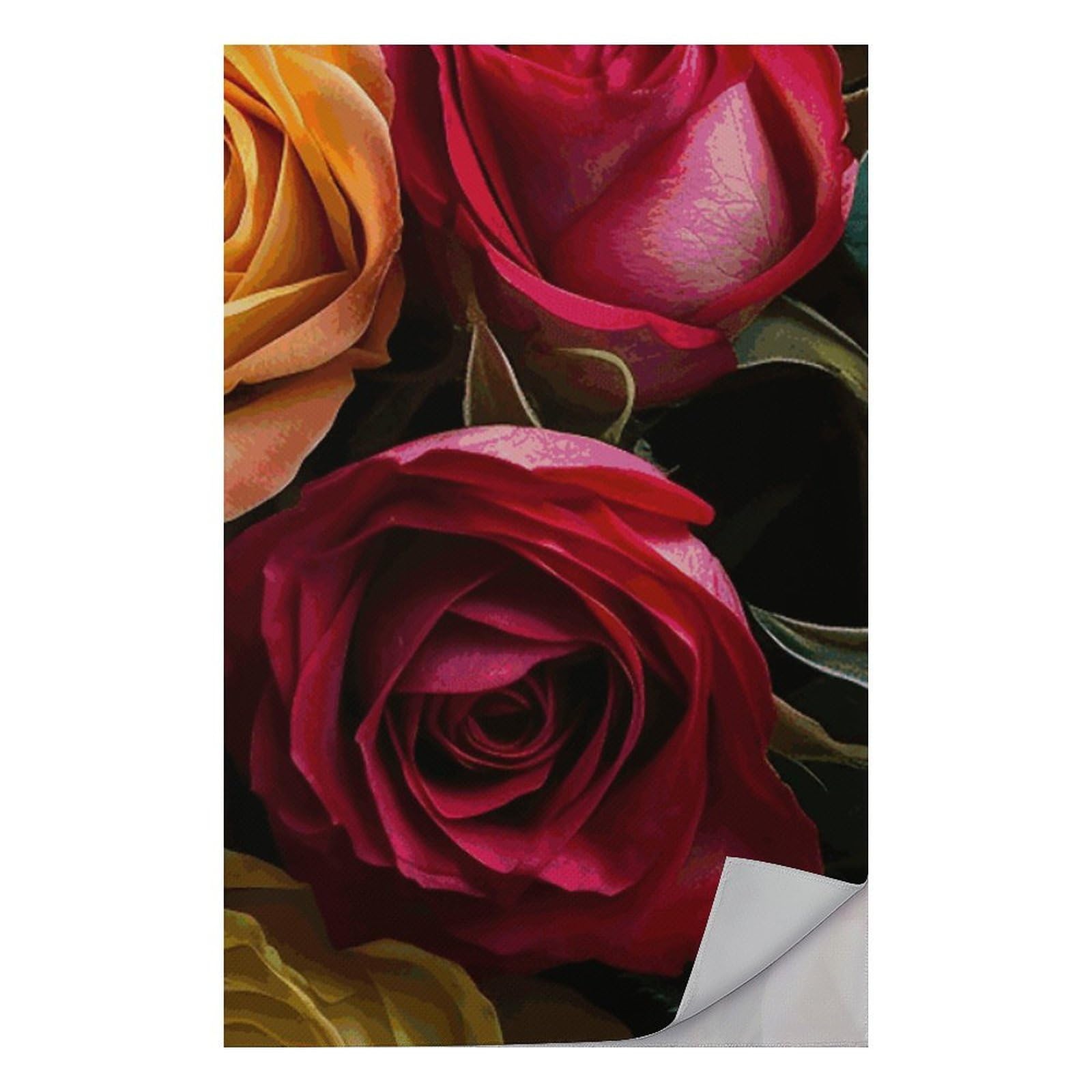 Serviette de camping séchage rapide ultra absorbante motif roses de piscine