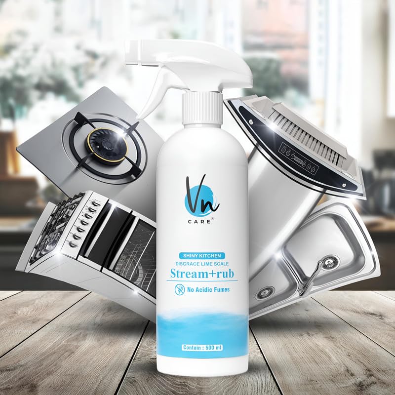 VN CARE Shiny Kitchen Cleaner Spray Liquid for Kitchen Oil & Grease Stain Remover Stove & Chimney Cleaner Spray Kitchen Degreaser Non-Flammable Nontoxic 500ml (Pack of 1) (B0CYBZQMYX) Amazon Price History, Amazon Price Tracker