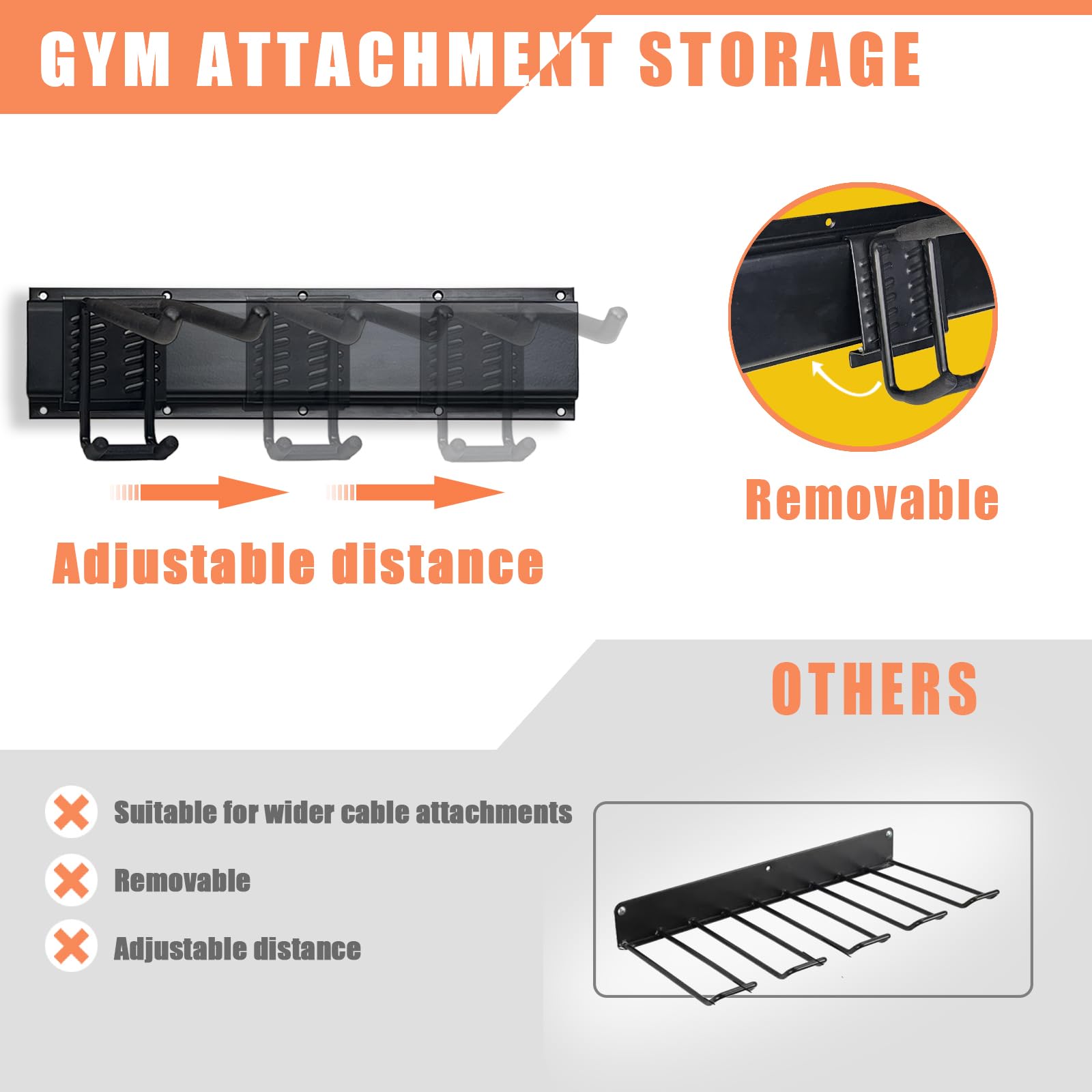 Cable Rack Pull Snapklik.com : BLUSLM Wall Mount Cable Attachment Storage Rack For LAT ...