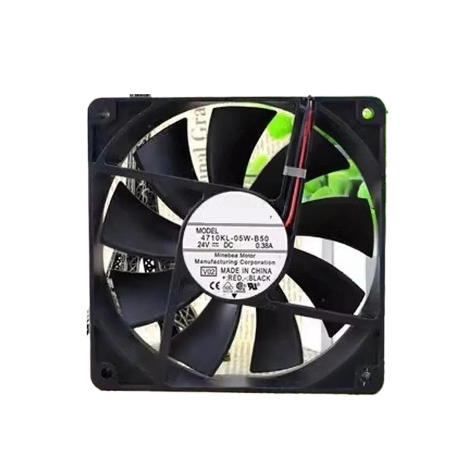 BRODEFUP 4710KL-05W-B50 12025 DC24V 0.38A 12CM 2-Wire Cooling Fan 1pcs