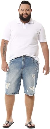 bermuda jeans masculina sawary