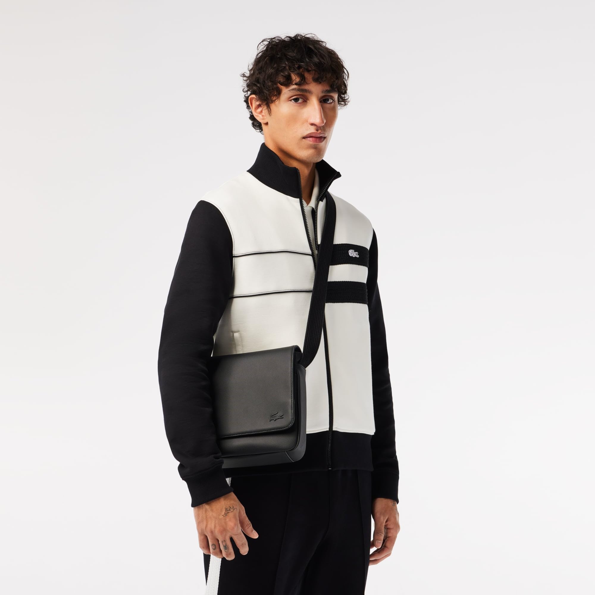 Lacoste Nh4423hc - Bolso de mano, talla única, Negro, Talla única
