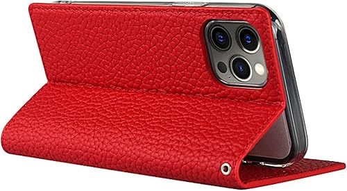 Miniatura 5 de COOVS Funda para iPhone 12 Pro Max de 6.7 pulgadas, funda de piel auténtica premium tipo cartera ranuras para tarjetas soporte Funda protectora a