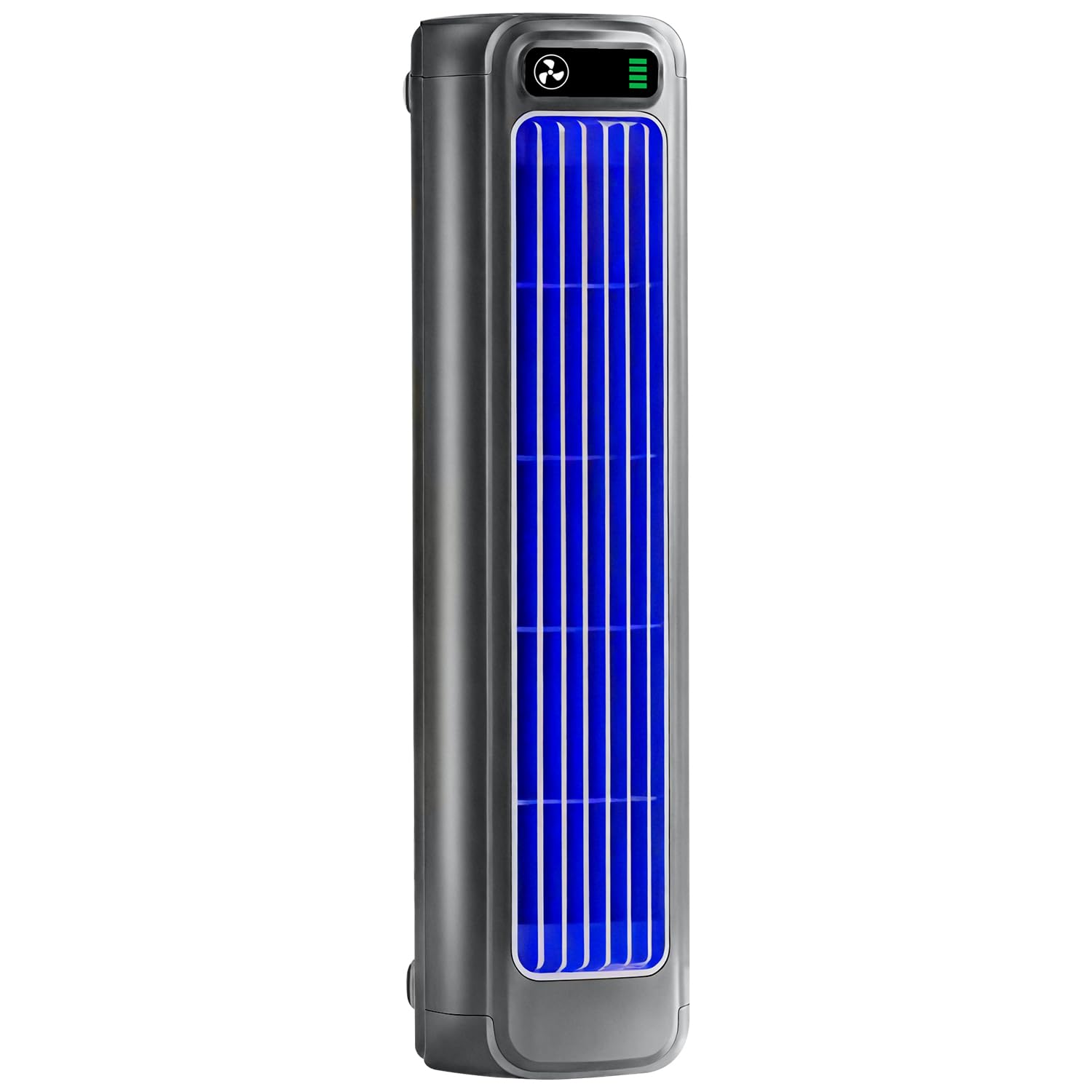 Photo 1 of 2026 Upgraded Wall-Mounted Bladeless Cooling Fan, 3 Adjustable Speeds with LED Touch Screen, USB Rechargeable Personal Fan, Quiet Circulating Fan for Bedroom Kitchen Office Home (Grey)