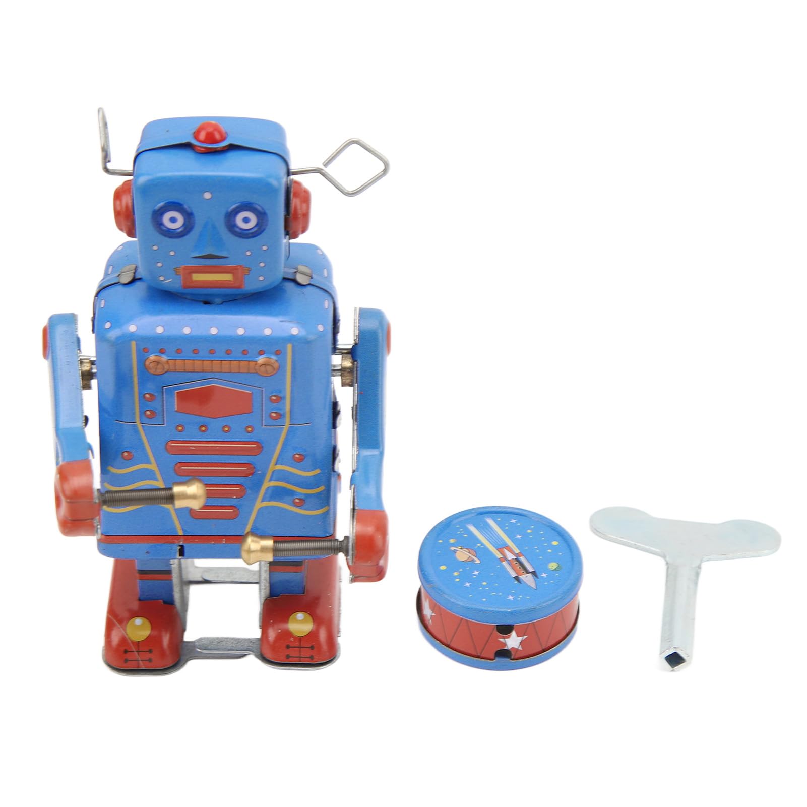 VGEBY Robot per Batteria in Metallo Vintage, Robot Giocattolo per Batteria con Meccanismo a Orologeria, Regali in Metallo Vintage for Regali Natalizi, Regali di Natale, Regali per Bambini
