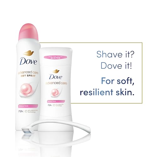 Image of Dove Advanced Care Antiperspirant Deodorant Stick Beauty Finish for Helping Repair Skin Barrier After Shaving, with 72-Hour Sweat & Odor Protection, 2.6 oz (Pack of 2)