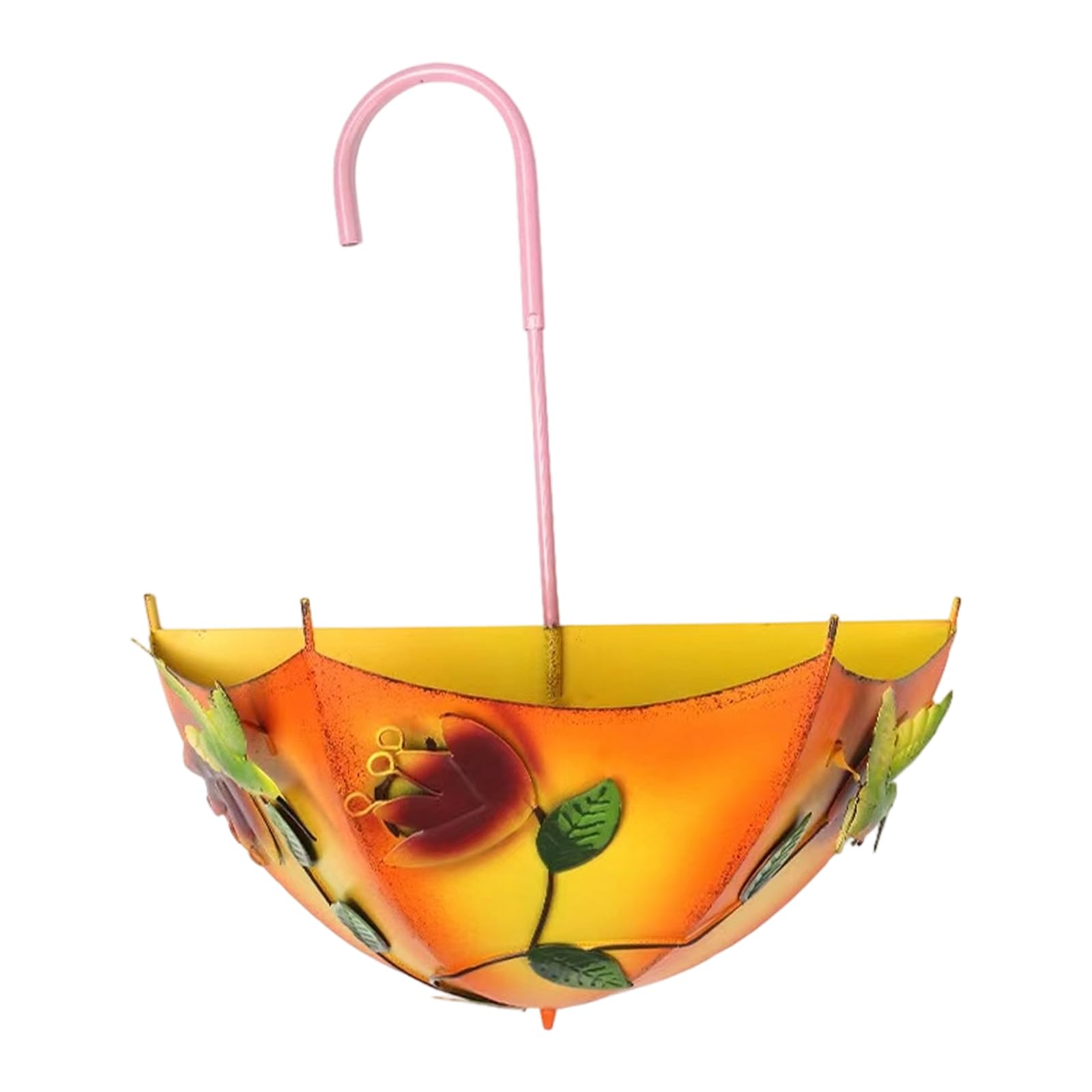 Zxfdsfdbnm Metal Hanging Flower Pots Iron Railing Planter Outdoor Fence Hanging Pots Bucket Plant Holder with Drain Holes for Home Garden Yard Decor Wall Plant Holders