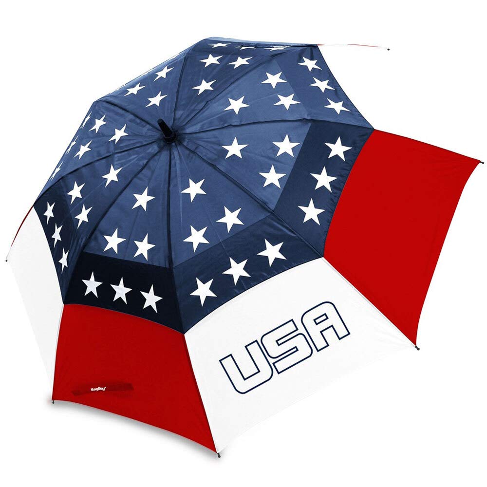 USA Wind Vent Umbrella, Red/White/Blue, 62"