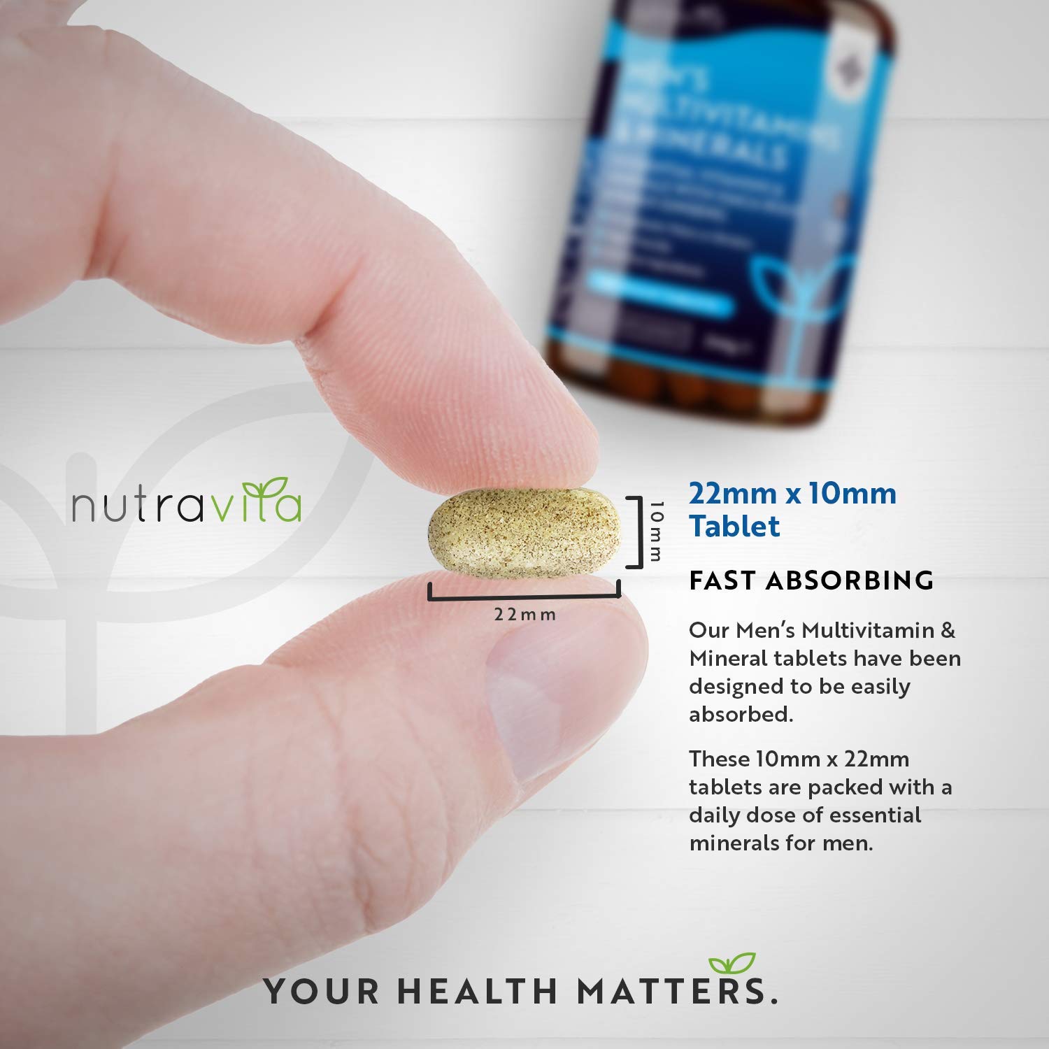 Men's Multivitamins and Minerals 25 Essential Active Vitamins and