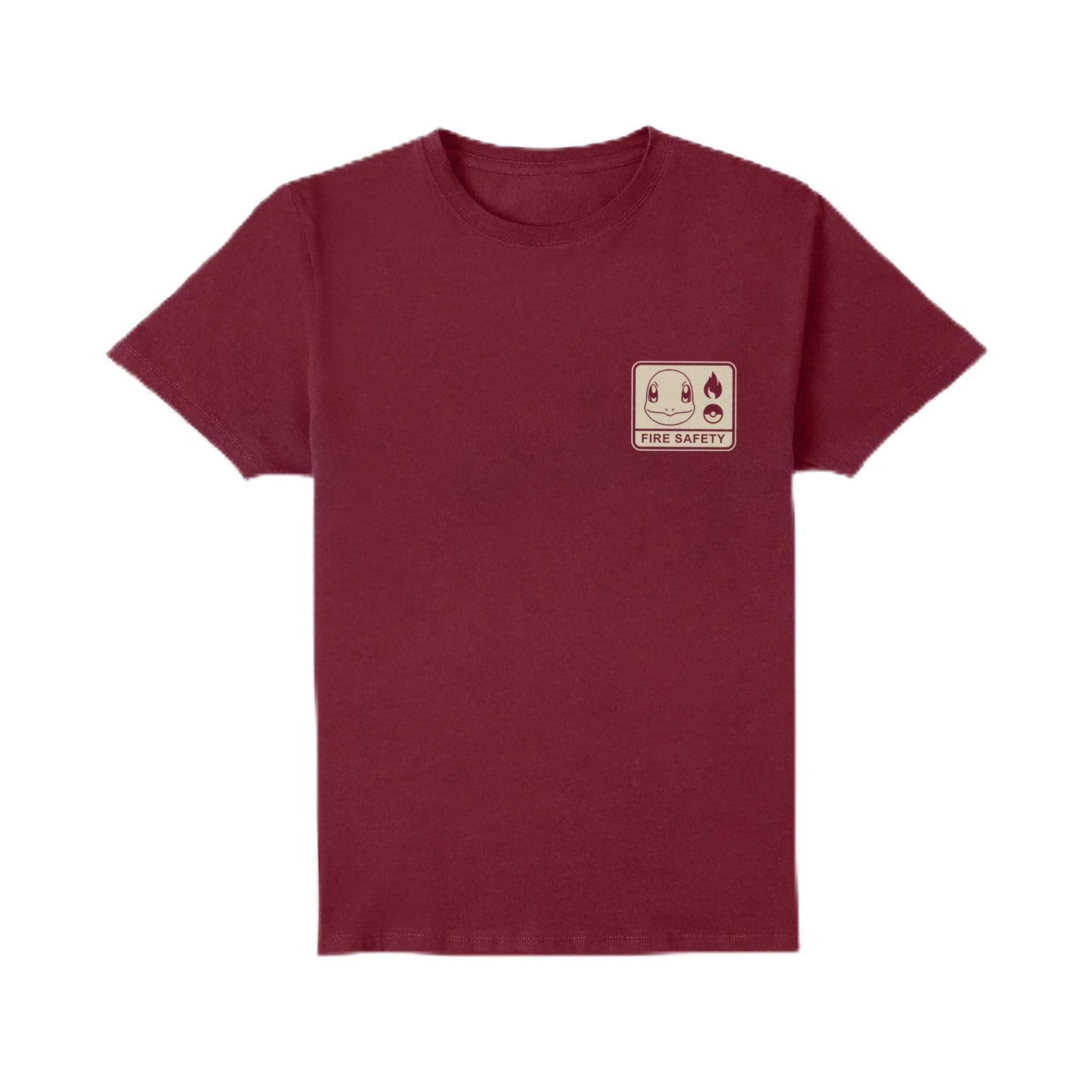 Pokémon Woodland Fire Safety Unisex T-Shirt - Burgundy - M