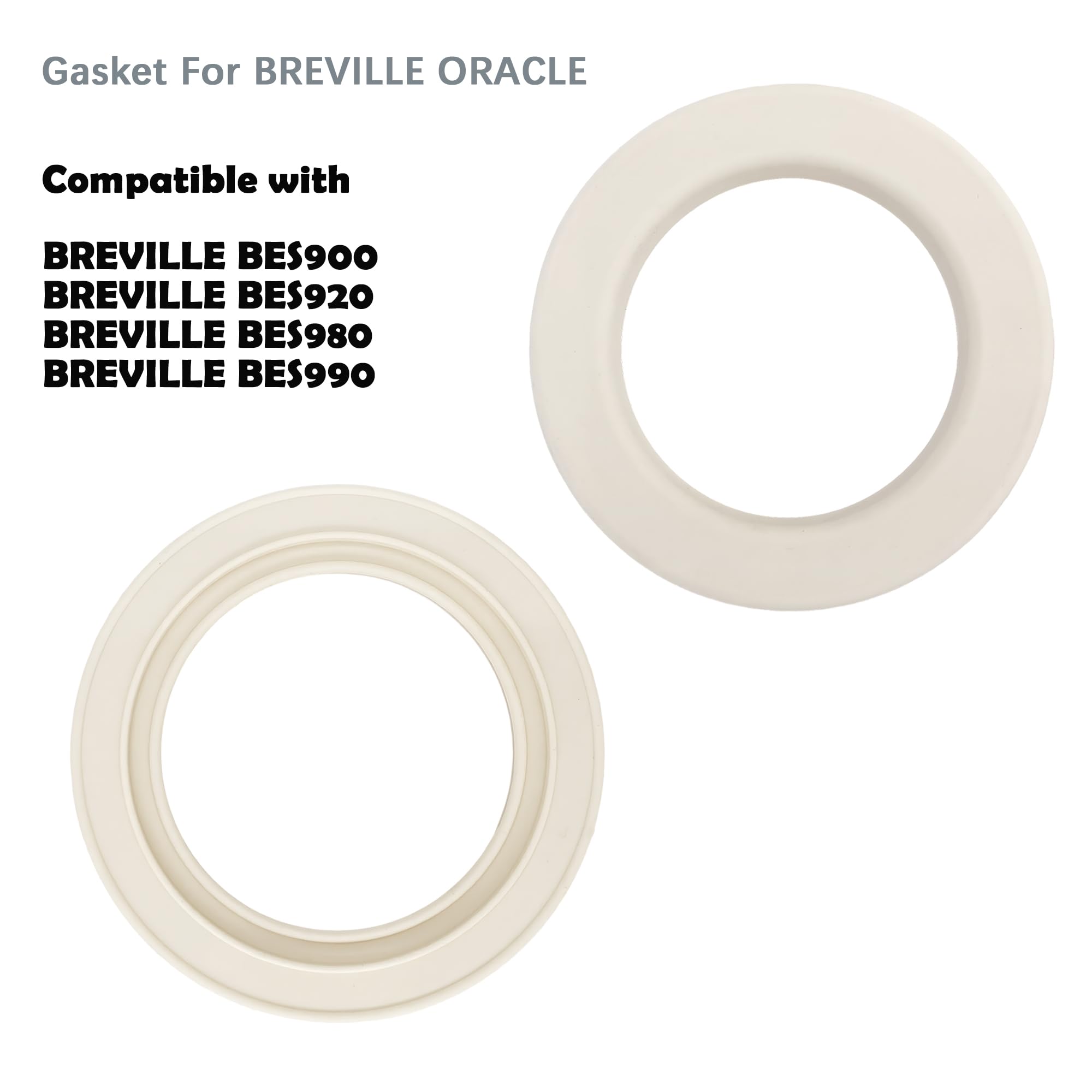 Grouphead gasket compatible with 58MM Breville dual boiler Machines with o-rings?Oracle BES900, 920, 980, 990, Anti-Leak Water