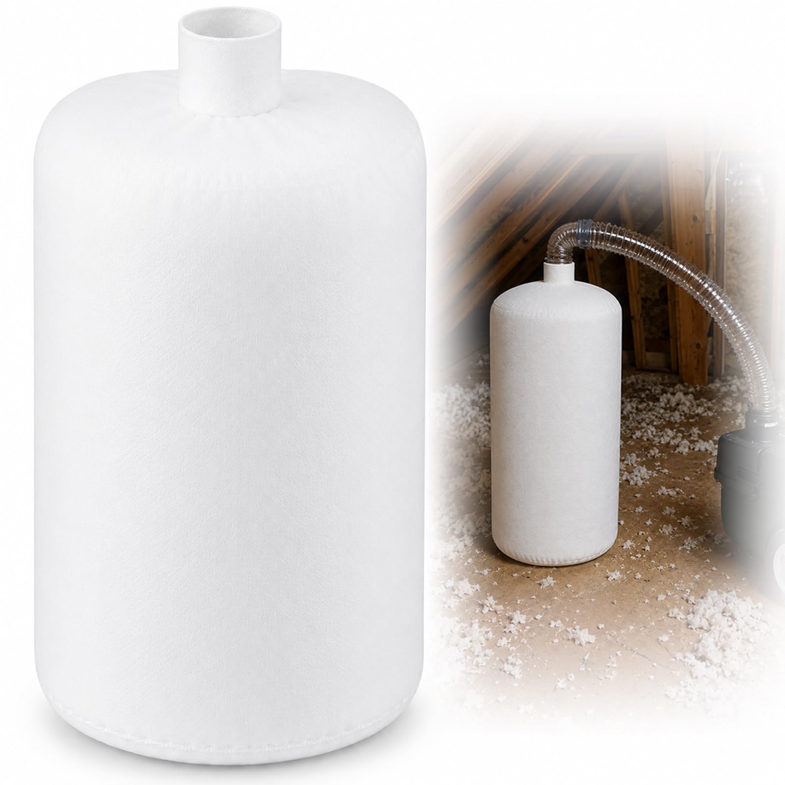 Pangda 1 Pack Insulation Removal Vacuum Bags Heavy Duty 75 Cu ft,White