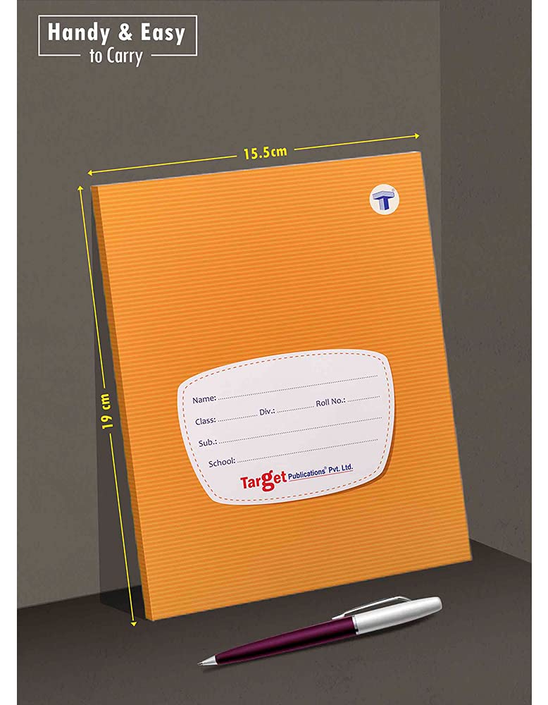 TARGET PUBLICATIONS Taccuino piccolo a due righe, 76 pagine, 15,5 x 19 cm, copertina rigida con etichetta, quaderni a righe a due righe per bambini, quaderni a doppia linea per scrivere | Confezione