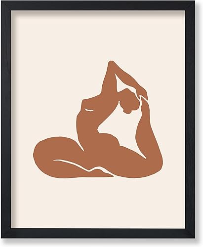 Miniatura 62 de Monem Art - Póster de yoga, impresión retro de yoga para el hogar, arte de meditación, arte espiritual, arte de silueta, arte de gato, arte bohemio