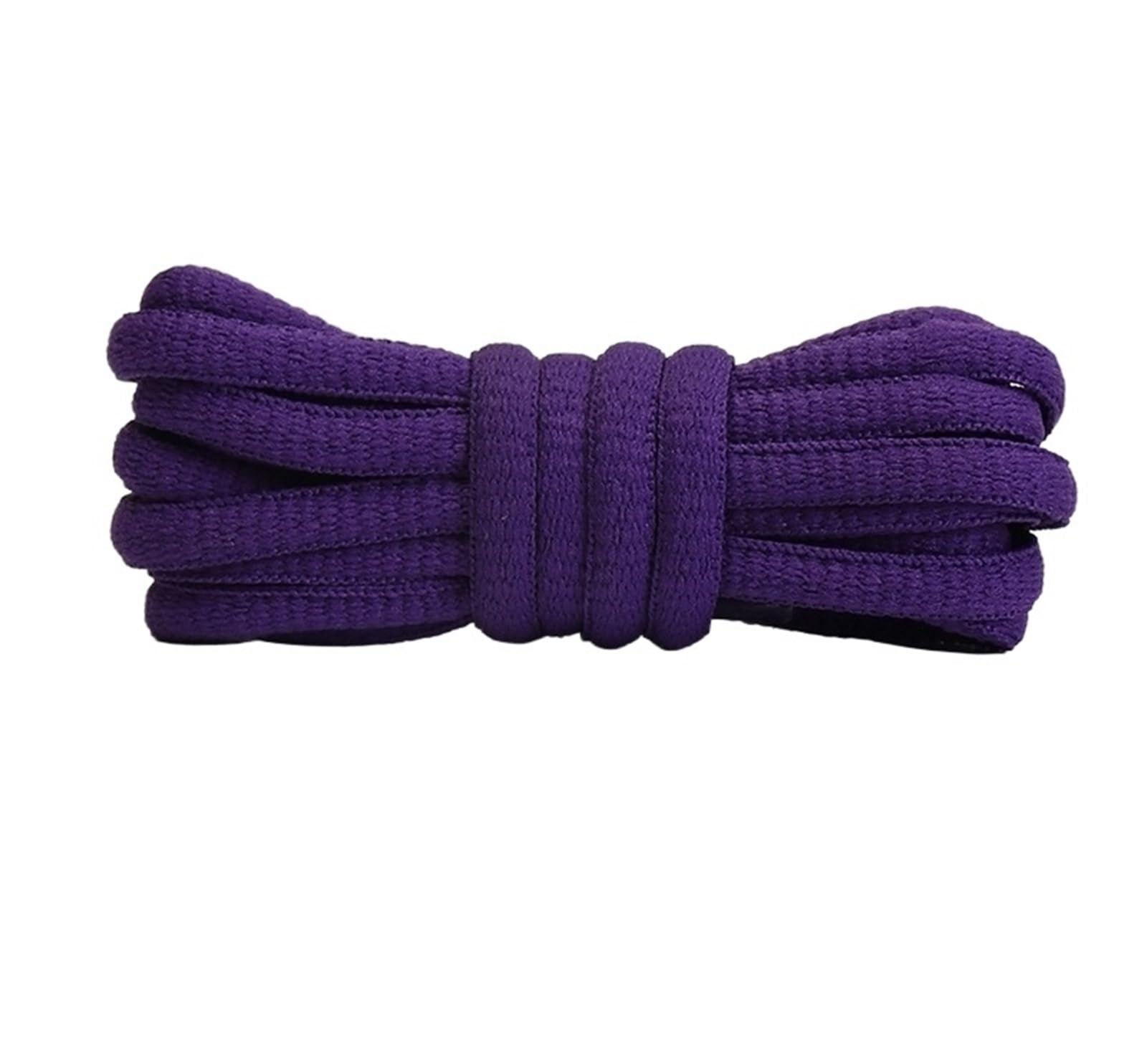 5 paires de lacets sport plats et semi-circulaires for hommes femmes Pour Baskets(Dark purple,140cm)