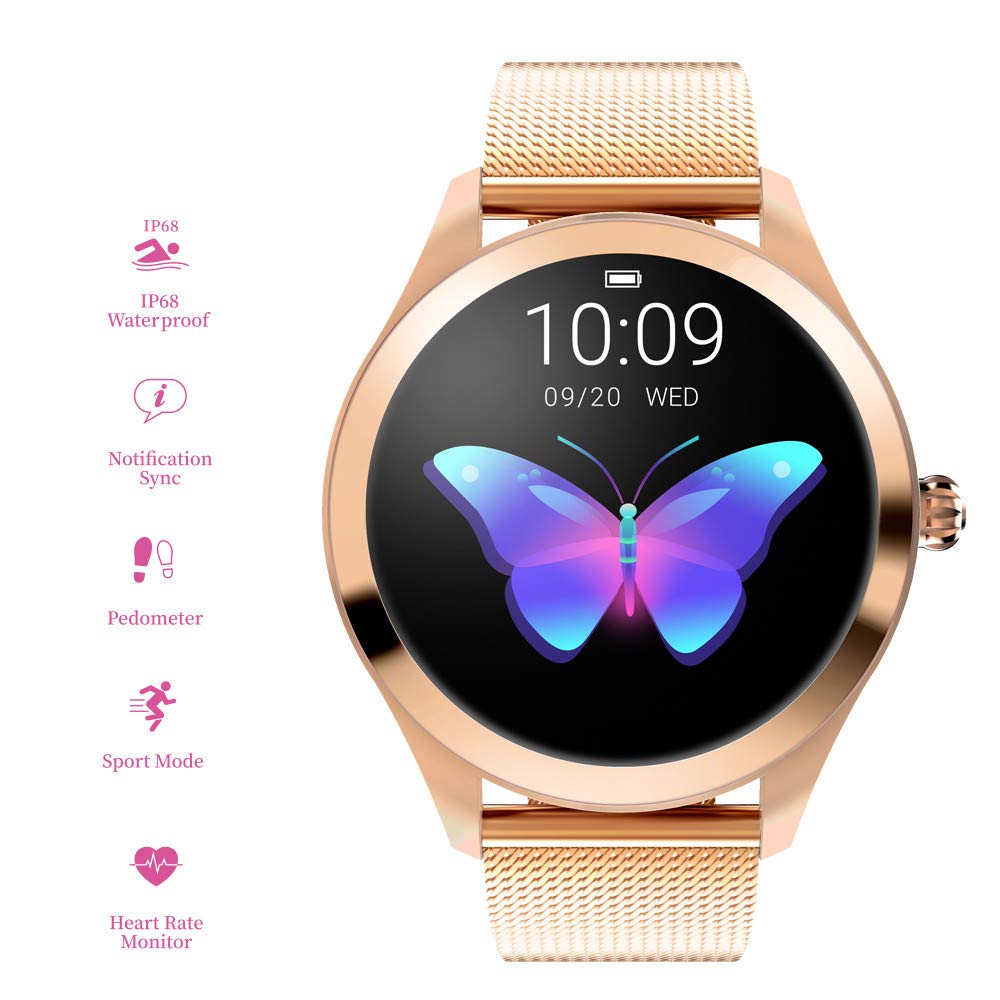 Aliwisdom Smart Watch for Women, Waterproof Activity Tracker Fitness  Tracker Bluetooth Smart Bracelet Fitness Sport Watch for Android iOS with  Incoming Call \u0026 SMS Reminder (Rose gold): Buy Online in PAKISTAN at