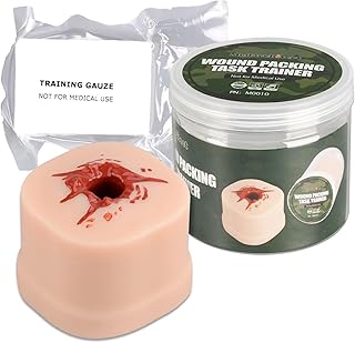 Medarchitect Wound Packing Task Trainer, Bleed Control Tourniquet Trainer, Basic Wound Packing Trainer for Medical Education