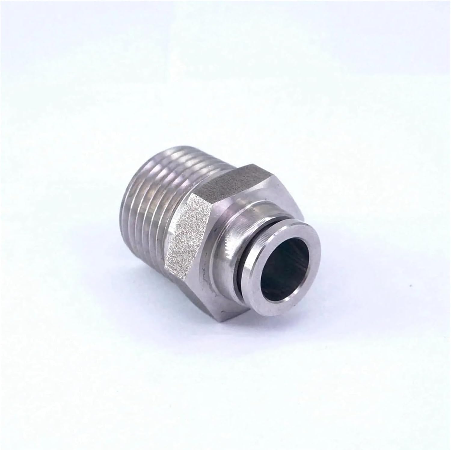 Fit Tube O.D 10mm-1/2 Male 304 Stainless Pneumatic Straight Push in Fitting Quick Connector
