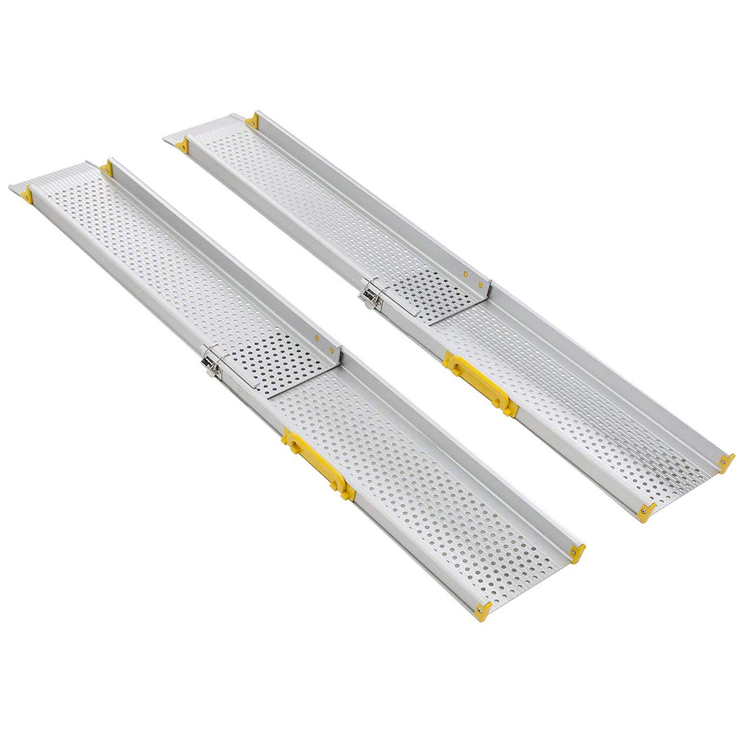 Rampa telescopica in alluminio premium per sedia a rotelle, fino a 182,8 cm (MR10719-6)