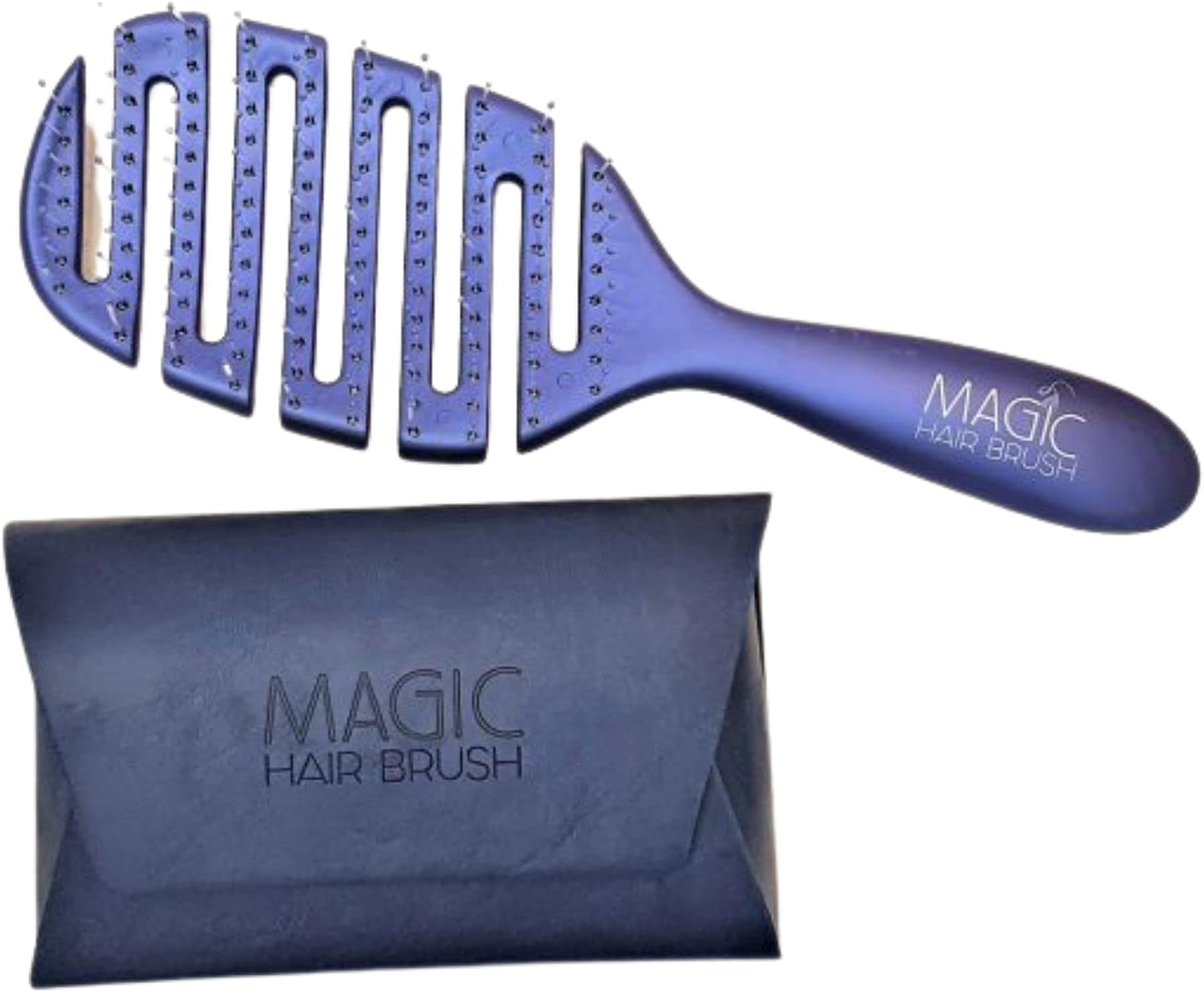 Blue Detangler With Blue Wallet