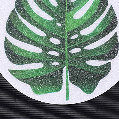DOITOOL 8PCS Bathtub Stickers Non Slip for Adults or Kids,Monstera Leaves Patterns Anti Slip Shower Decals Non Slip Safety Adhesive Shower Appliques with 1 Scraper for Bath Tub and Shower Surfaces