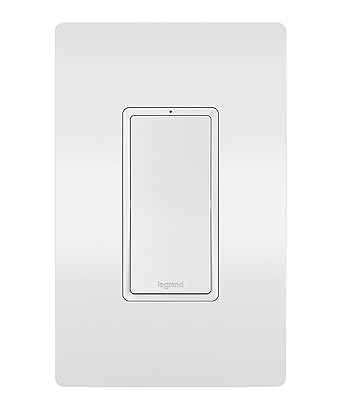 Legrand Radiant WNRL10WH Smart Switch with Netatmo, Compatible with Alexa, Google Assistant & Apple HomeKit, White (1 Count)