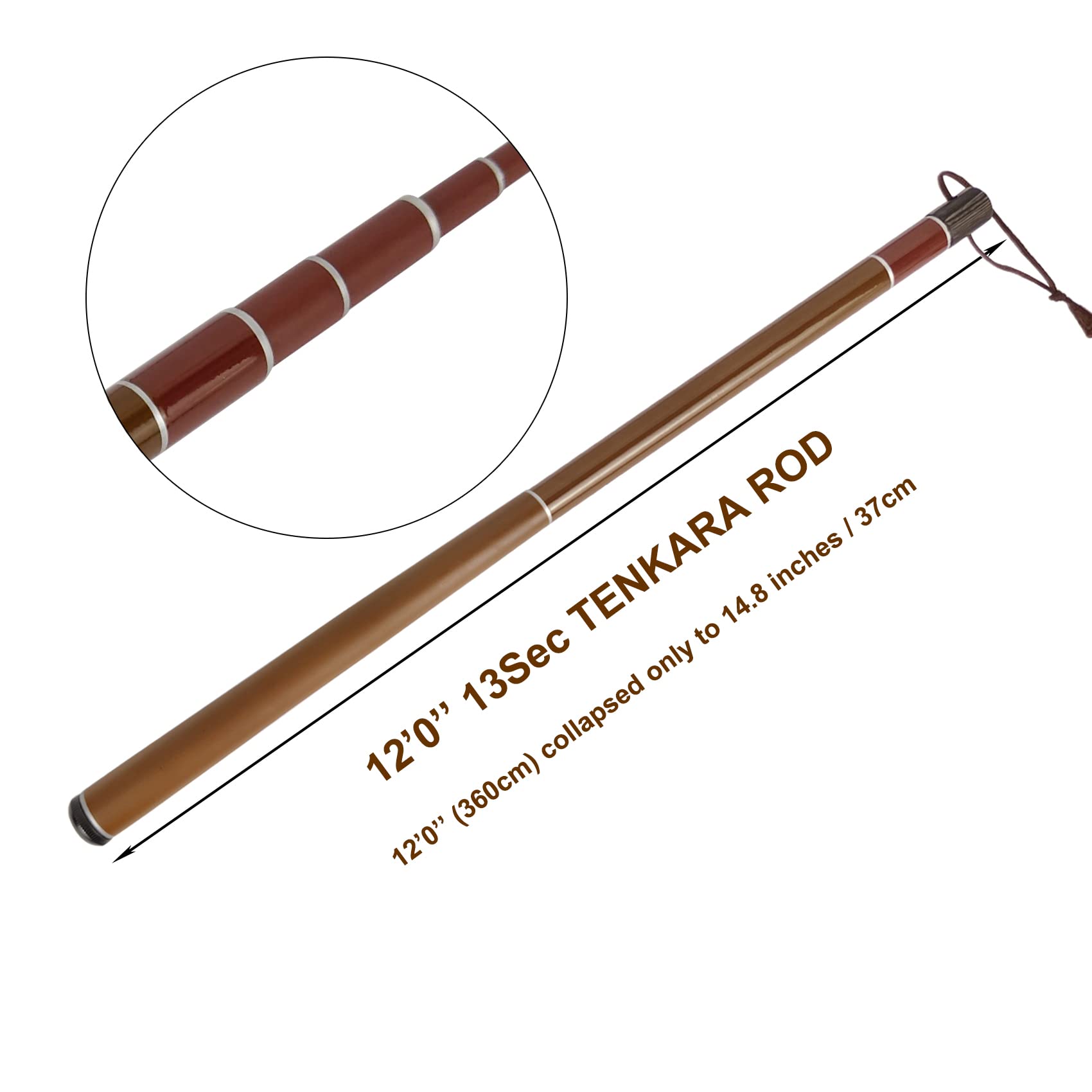 Tenkara Rod Z Super Compact Mini IM12 Nano s Collapsed To Only