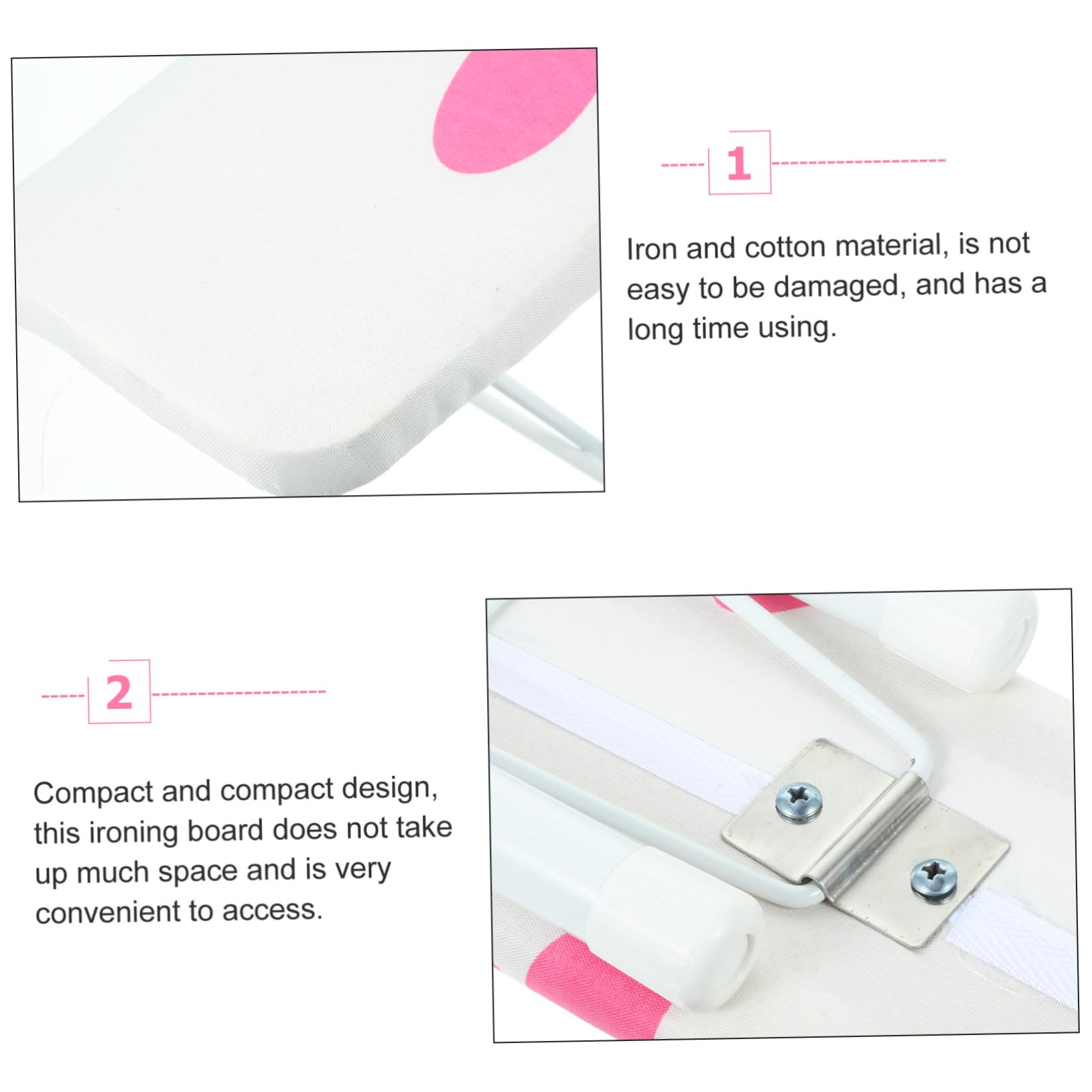 OUNONA Tappetino Per Asse Da Stiro Da Tavolo Asse Da Stiro Piccolo Per Casa Accessori Per Stirare i Vestiti Stabile e Resistente Utilizzabile in Camera Da Letto e Soggiorno