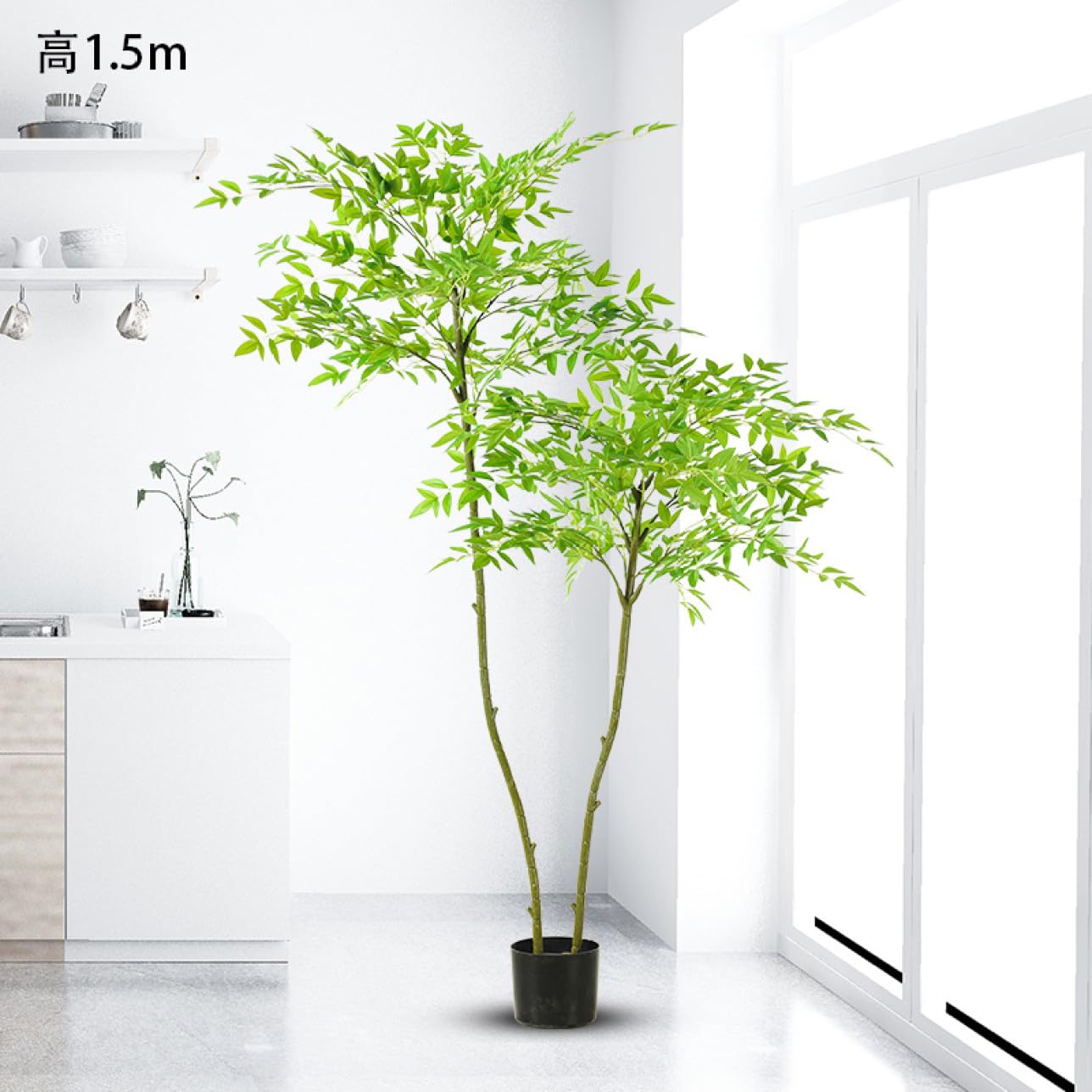 Amazon｜HGJH フェイクグリーン 室内 緑 おしゃれ 人工観葉植物 造花