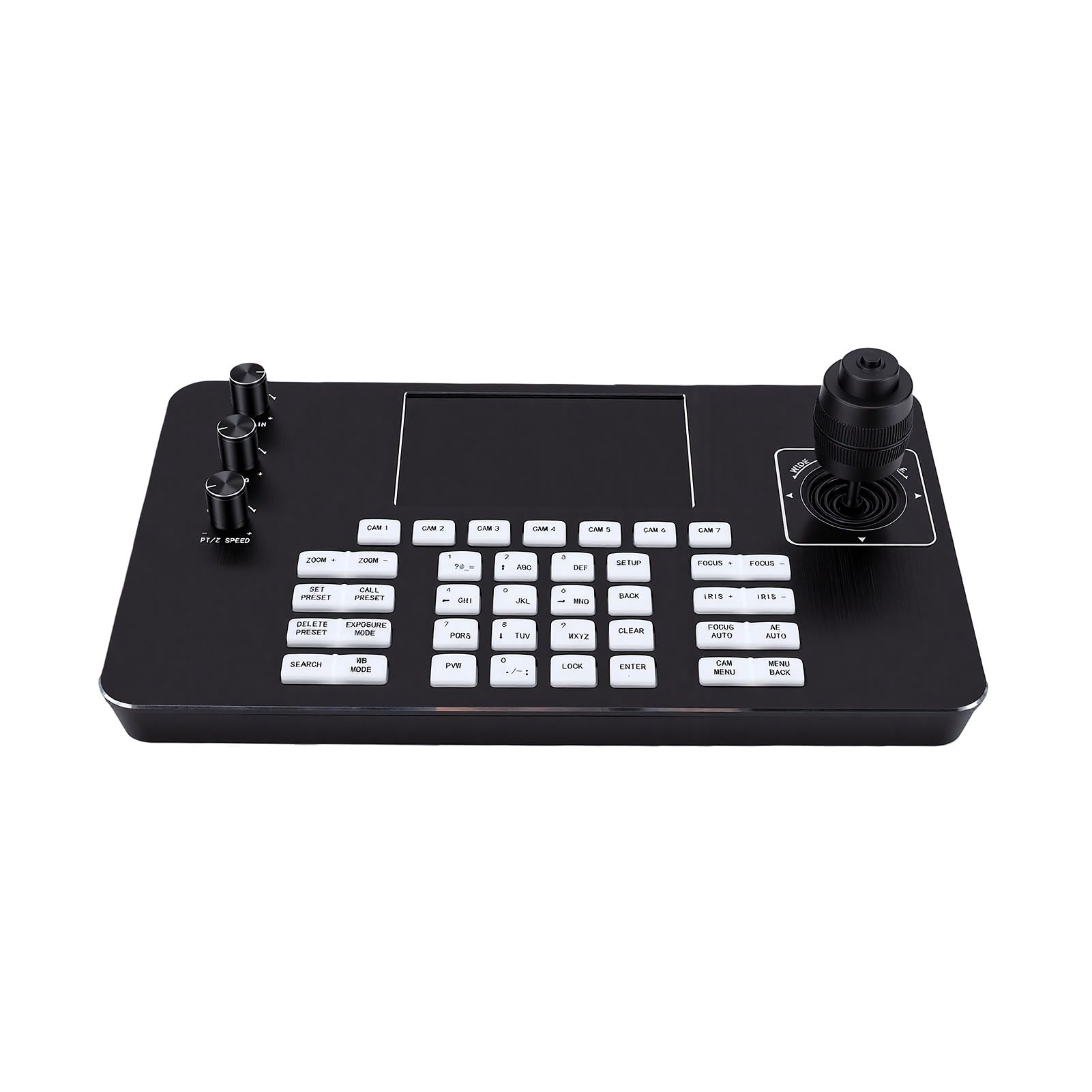 Kontroler Kamery Ptz z Ekranem LCD 5 Cali dla Sektorów Rządowych Bankowych i Edukacyjnych Obsługuje Protokoły Visca i Joystick 4d z Gałką 3d 7 Przycisków Szybkiego (wtyczka UE)