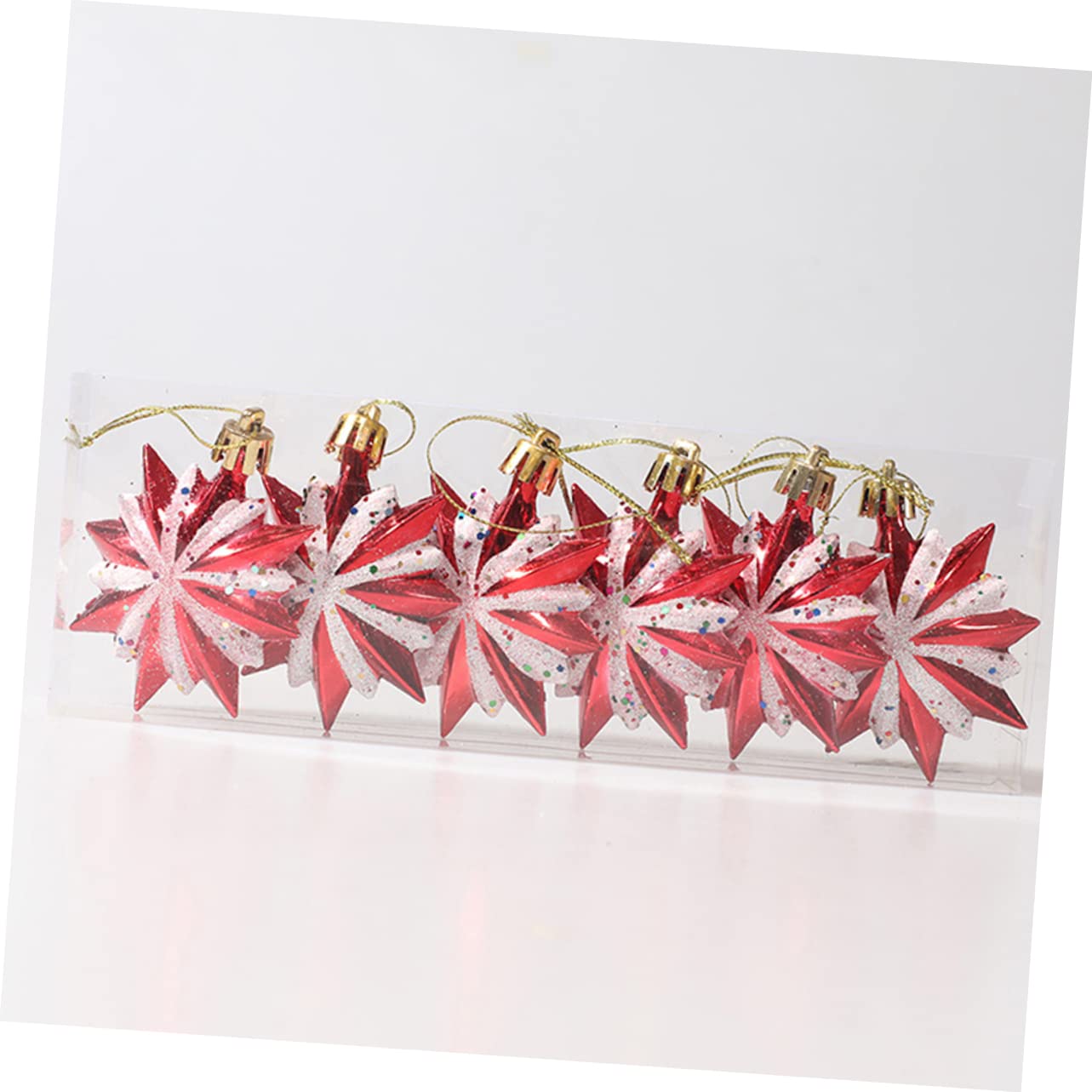 ABOOFAN 2 Sets Einzigartige Weihnachts-belihen-sternform Hängende Dekoration Innendekoration Für Baum Weihnachtsanhänger Dekorative 23 Stück * 2
