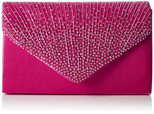 SwankySwans Pochette style enveloppe Abby avec strass pour femme, Rose, Taille unique