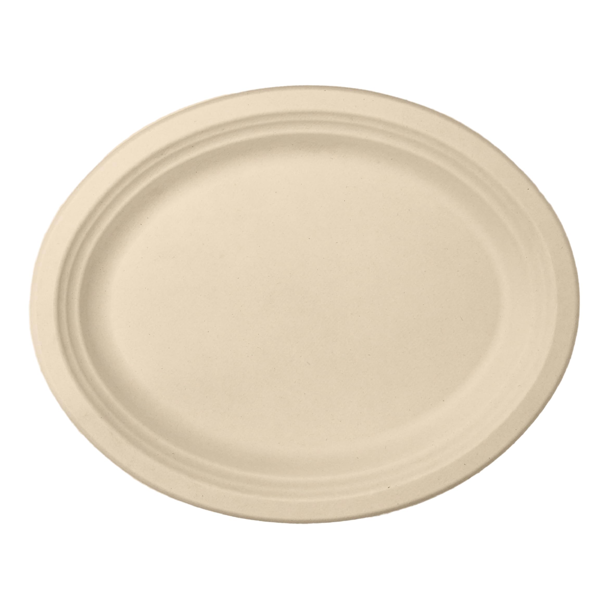 Responsible Products 12 x 10 inch (50 Count) / Natural Brown / Casual Plates
