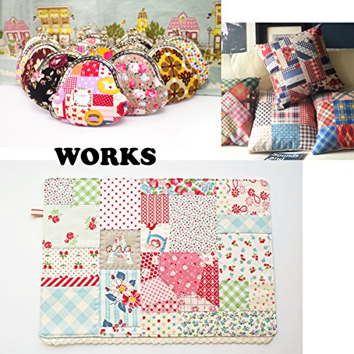 Flic-Flac WJCR-FB-HB 200Pcs 4 X 4 Inches (10Cmx10Cm) Cotton Craft Fabric Bundle Squares Patchwork Lint Diy Sewing Scrapbooking Quilting Dot Pattern Artcraft thumb #6