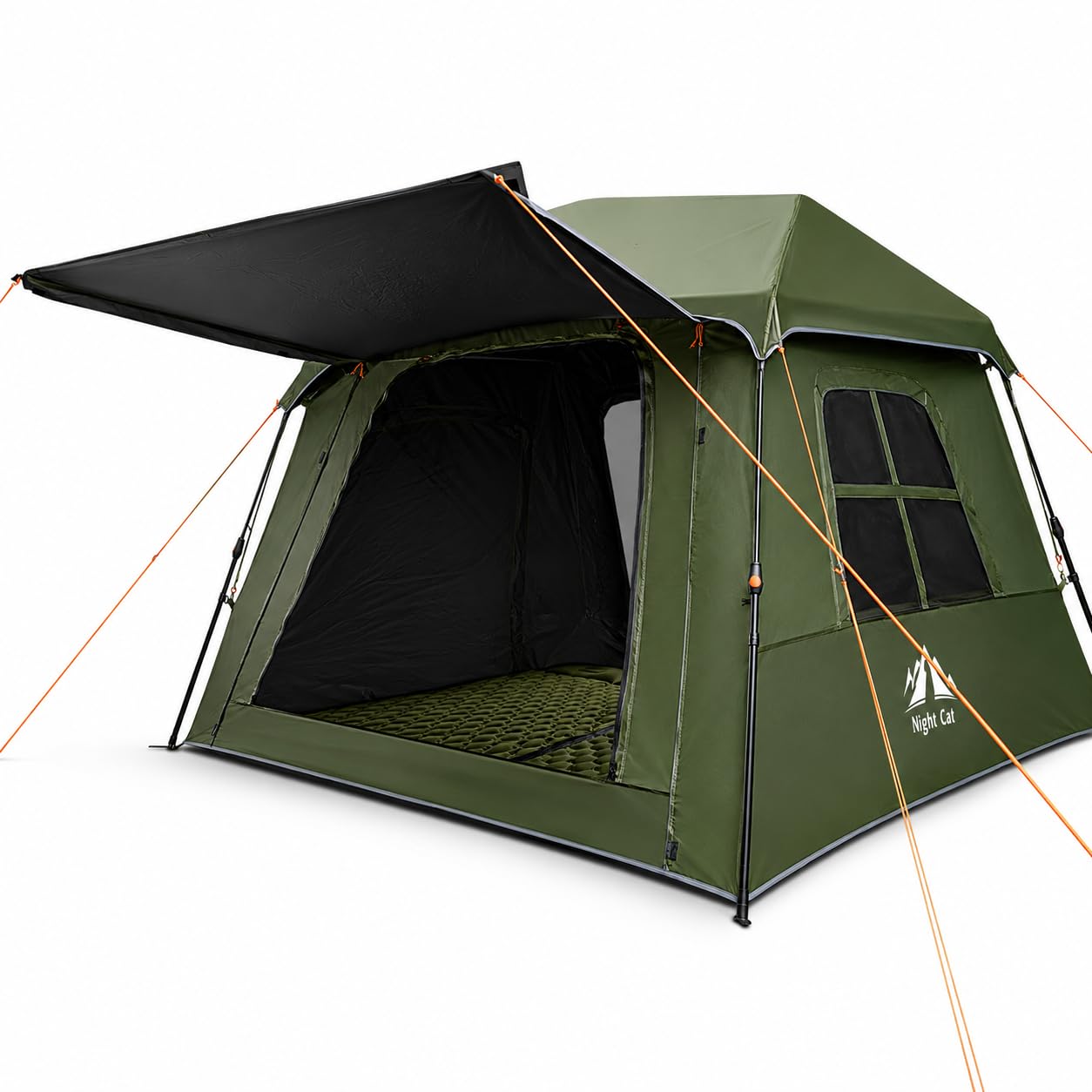 Night Cat 4 Person Pop Up Camping Tent