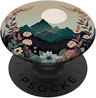 Vista 7 de Corona floral boho chic bosque naturaleza montaña lindo pastel PopSockets MagSafe PopGrip para iPhone
