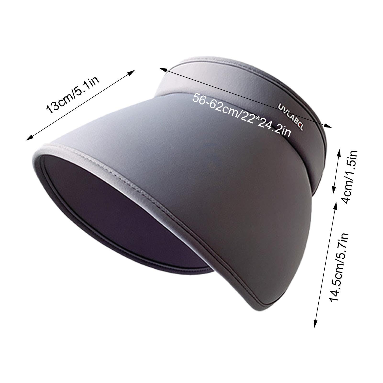Cappello Da Sole Donna Protezione UV Con Maschera Viso Integrata - Traspirante In Seta Ghiaccio, Taglia M, Nero - Foto 2