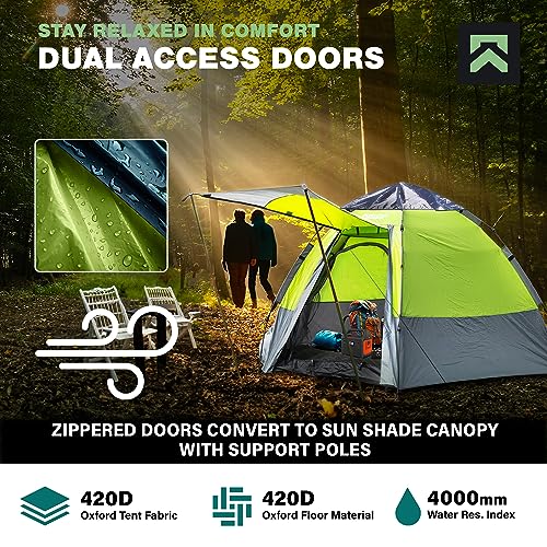 Carpa instantánea pop up para camping 2 personas miniatura 4