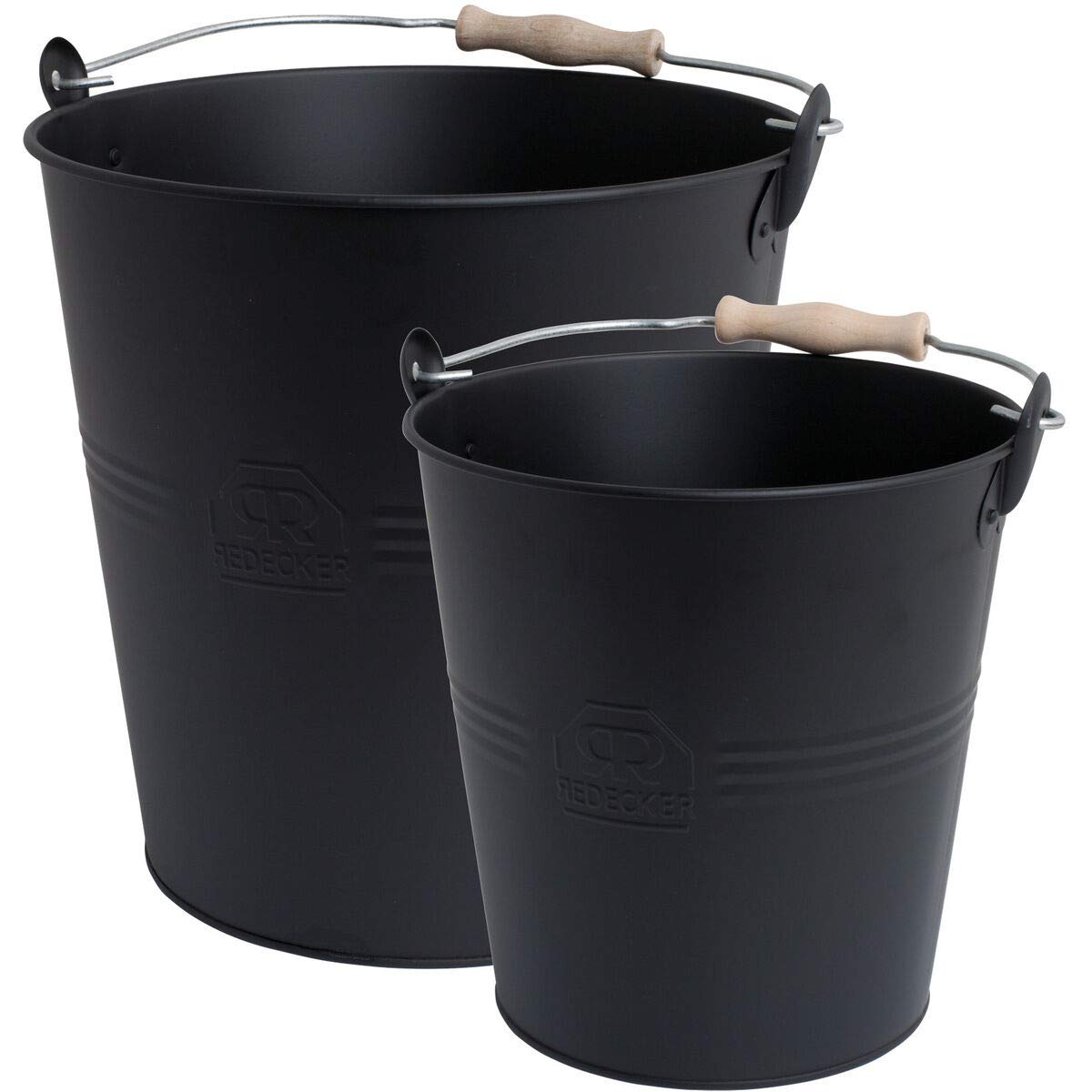 Bürstenhaus Redecker Eimer 2er-Set, schwarz - 5 l und 10 l