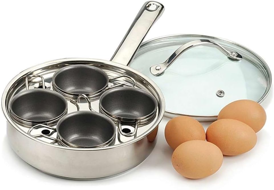 Rsvp International Endurance Stainless Steel 4 Egg Poacher Silve New Product