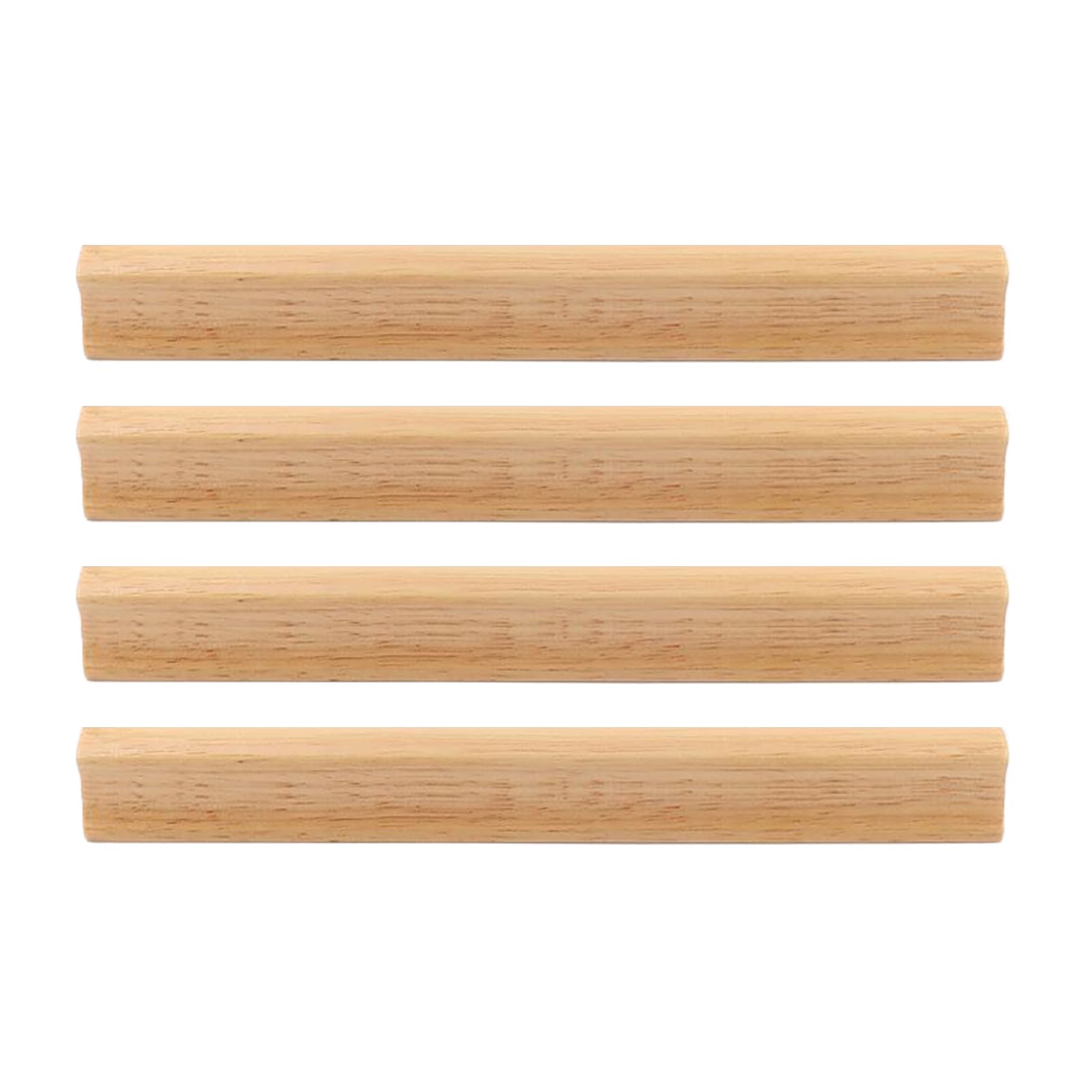 Allayu 4X Premium Oak Furniture Land Handles Set of 4 Wooden Cabinet Handles Kitchen Cupboard Handle 4pcs Wood Drawer Pulls, 190mm