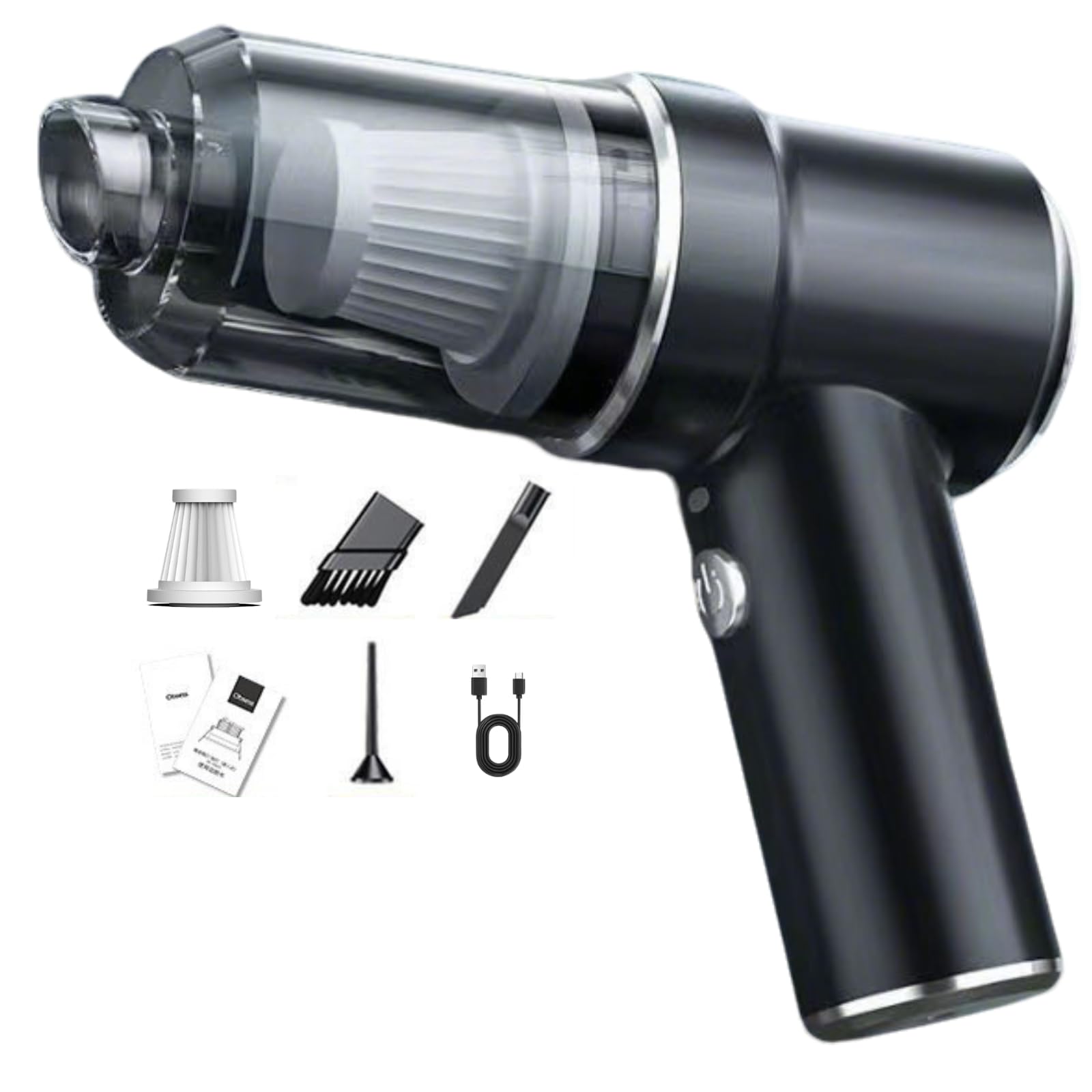 Aspirabriciole Senza Fili Potente, 3 In 1 Aspirapolvere Portatile, Aspirapolvere Wireless Aspira Facilmente Polvere, Particelle, Capelli, Ecc.