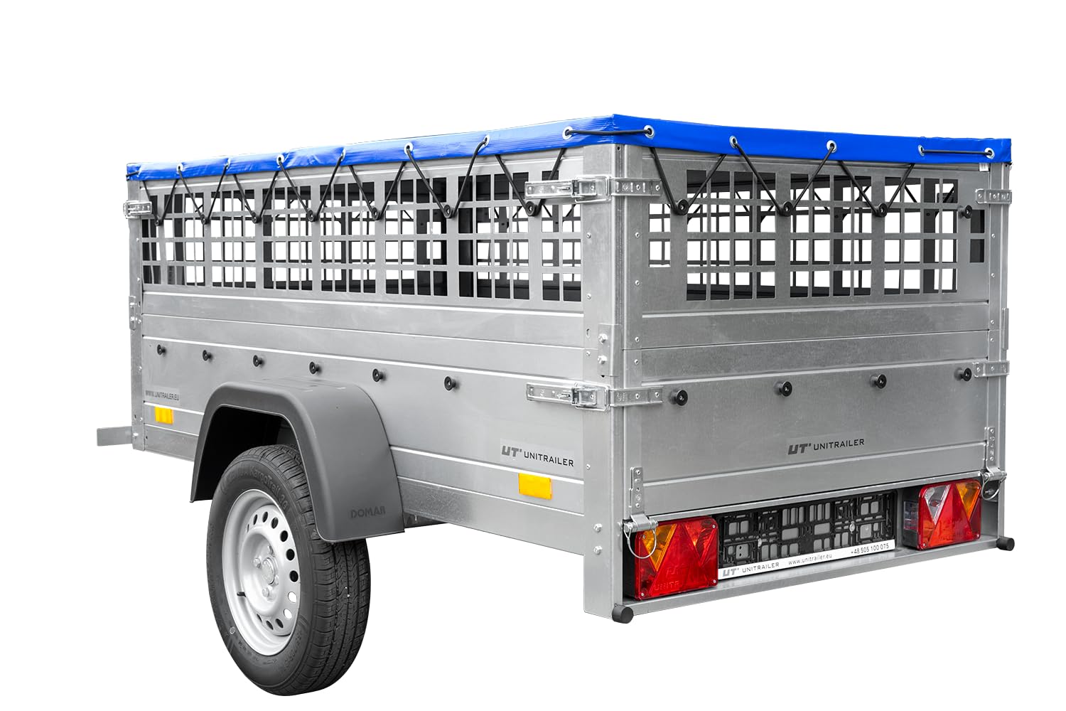 UNITRAILER Pkw Anhänger Garden Trailer 200 Kipp, 750kg, Laubgitter