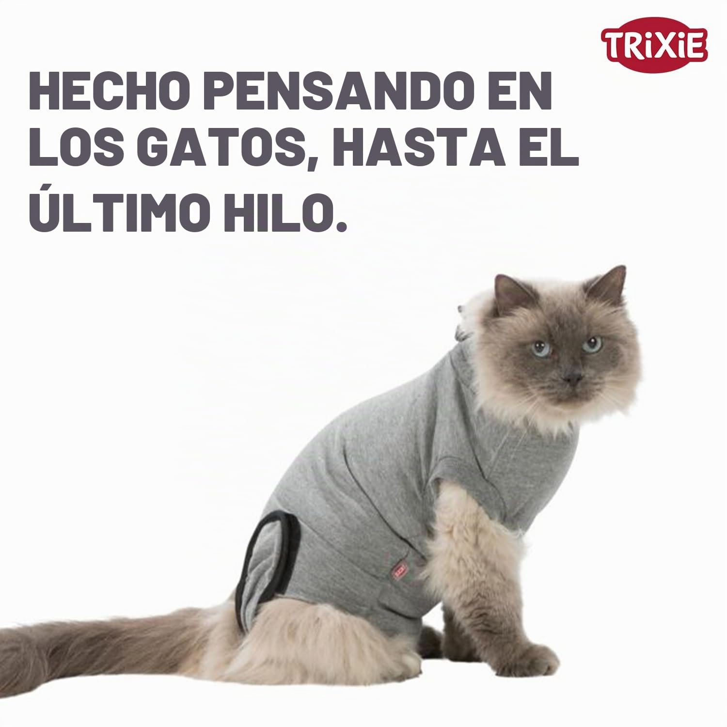 Trixie Body Protector para Gatos, S–M, Gris