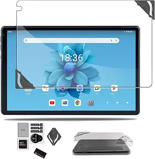 For HotLight タブレット/HiGrace C107/OC101 用 強化ガラスフィルム 【NOUKAJU】 10インチ タブレット保護フィルム 液晶保護フィルム 飛散や傷に強いガラス 取り付けフレーム 高透過率 硬度9H 飛散防止 気泡防止 指紋防止 自動吸着 貼り付け簡単【1枚セット】
