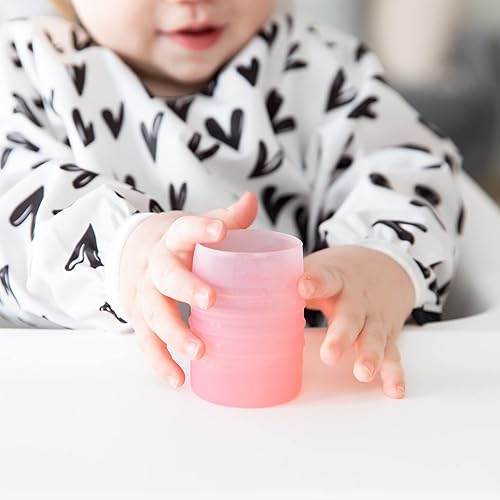 Miniatura 2 de Bumkins Vasos para bebés y niños pequeños, vaso para sorber, a prueba de derrames, para bebés de 4 meses, a prueba de puntas, taza de inicio de