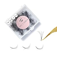 Vista 26 de 500 Promades Eyelash Fans 5D-20D, 0.03-0.05-0.07 Thickness, C/CC/D Curls, 8-18mm Volume Lash Extensions Premade Lash Fans Pro Pre Made False